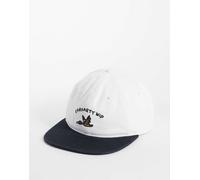 Carhartt WIP cappellino con logo Animated Ducks e visiera a contrasto in bianco e nero One Size