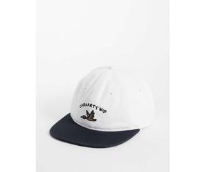 Carhartt WIP cappellino con logo Animated Ducks e visiera a contrasto in bianco e nero One Size