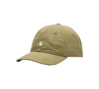 Carhartt WIP - Cappello con visiera curva in cotone - Madison Logo Cap Gentle Green / White per Uomo in Cotone - Verde