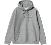 Carhartt WIP - Cappuccio - Hooded American Script Sweat Grey Heather per Uomo in Cotone - Taglia M - Grigio