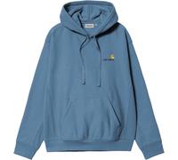 Carhartt WIP - Cappuccio - Hooded American Script Sweat Sorrent per Uomo in Cotone - Taglia S - Blu