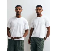 Carhartt WIP confezione da 2 T-shirt girocollo standard bianche-Bianco M