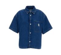 Carhartt WIP - Camicia in cotone - S/S Lovilia Shirt W Stone Washed Blue per Donne in Cotone - Taglia S