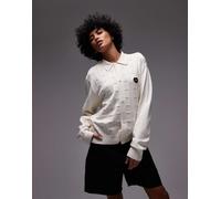 Carhartt WIP - Drewe - Cardigan in maglia bianco con logo a cuore S