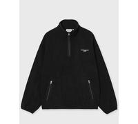 Carhartt WIP felpa in pile Edmore con mezza zip nera-Nero L