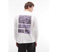 Carhartt WIP - Emerge - T-shirt a maniche lunghe bianca con stampa sul retro-Bianco M