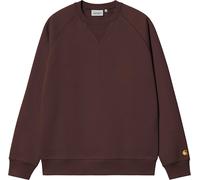 Carhartt WIP - Felpa comoda - Chase Sweat Palisander Gold per Uomo in Cotone - Taglia S - Marrone