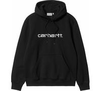 Carhartt WIP - Felpa con cappuccio - Hooded Carhartt Sweat Black / White per Uomo in Cotone - Taglia XL - Nero