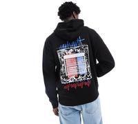 Carhartt WIP - Felpa con cappuccio nera con grafica di stereo-Nero XS