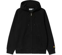 Carhartt WIP - Felpa con zip - Hooded Chase Jacket Black / Gold per Uomo - Taglia L - Nero