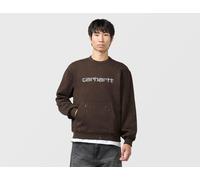 Carhartt WIP Felpa 'Painter' marrone scuro / grigio Uomo - Streetwear - Felpe - Felpe senza cerniera Carhartt WIP L