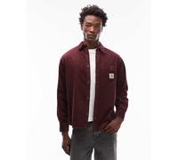 Carhartt WIP - Flint - Camicia in velluto a coste bordeaux-Rosso S