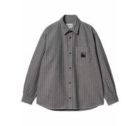 Carhartt WIP - Giacca-camicia in cotone - Menard Shirt Jac Grey Rinsed per Uomo - Taglia M - Grigio