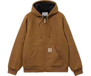 Carhartt WIP - Giacca con cappuccio - Active Jacket Hamilton Brown Rigid per Uomo in Cotone - Taglia XL - Marrone