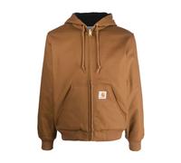 Carhartt Wip - Giacca con Cappuccio Beige con Zip e Logo - - Sweatshirts & Hoodies - Uomo - Beige - M