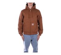 Carhartt Wip - Giacca con cappuccio e logo frontale con zip - - Sweatshirts & Hoodies - Uomo - Marrone - L