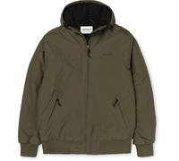 Carhartt WIP - Giacca idrorepellente foderata in pile - Hooded Sail Jacket Cypress Black per Uomo in Nylon - Taglia XL - Kaki