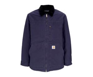 Carhartt Wip - Giacca in Canvas Blu Scuro/Nero - - Jackets - Uomo - Blu - L