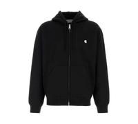 Carhartt WIP - Comoda felpa con cappuccio - Hooded Mack Jacket Sweat Black Wax per Uomo in Cotone - Taglia L - Nero