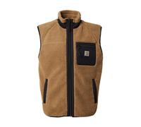 Carhartt WIP - Pile con comfort e senza maniche - Prentis Vest Liner Leather / Black per Uomo - Taglia S - Marrone