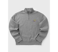 Carhartt WIP - American Script - Felpa grigia con zip corta-Grigio XL