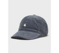 Carhartt WIP - Visiera curva in velluto - Harlem Cap Cozy Blue / Wax per Uomo in Cotone