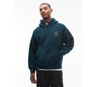 Carhartt WIP - Helix - Felpa con cappuccio oversize in pile verde scuro S