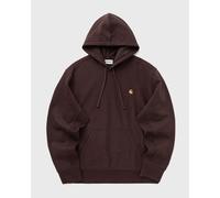 Carhartt WIP Hooded American Script Sweat men Hoodies brown in taglia:XXL