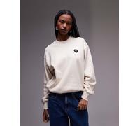Carhartt WIP - Ingo - Felpa crema con logo a cuore-Bianco L