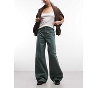 Carhartt WIP - Jane - Jeans a fondo ampio kaki-Verde W32