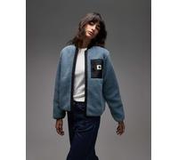 Carhartt WIP - Janet - Giacca blu con fodera in pile borg L
