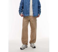 Carhartt WIP - Jeans comodi dritti con rinforzi sulle ginocchia beige slavato-Neutro W34