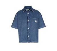 Carhartt WIP - Camicia in cotone - S/S Lovilia Shirt W Stone Washed Blue per Donne in Cotone - Taglia XS