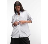 Carhartt WIP keene camicia a maniche lunghe a righe bianca-Bianco M