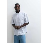 Carhartt WIP - Camicia in popeline di cotone - S/S Keene Shirt Keene Stripe White per Uomo in Cotone - Taglia L - Bianco
