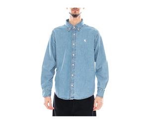 Carhartt Wip - L/S Lucas Shirt - - Shirts - Uomo - Blu - S