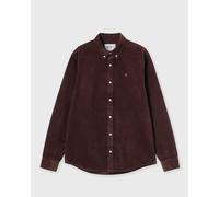 Carhartt WIP L/S Madison Cord Shirt men Longsleeves brown in taglia:M