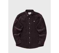 Carhartt WIP L/S Madison Fine Cord Shirt men Longsleeves grey in taglia:L