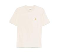 Carhartt Wip - Logo Cotton T-Shirt - - Tops - Donna - Beige - M