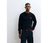 Carhartt Wip - Maglione nero in misto lana con logo - - Knitwear - Uomo - Nero - M