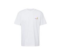 Carhartt WIP Maglietta 'American Script' oro / grigio chiaro / rosso vino Uomo Carhartt WIP L oro / grigio chiaro / rosso vino