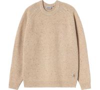Carhartt WIP - Maglione in lana - Anglistic Sweater Speckled Fleur de Sel per Uomo in Cotone - Taglia XL - Beige