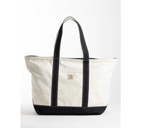 Carhartt WIP - Maxi borsa da mare in tela naturale e nera-Nero One Size