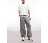 Carhartt WIP - Mercer Single Knee - Pantaloni grigi a righe-Grigio W36-38