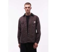 Carhartt WIP - Mitch - Giacca in tela marrone scuro con colletto a coste M