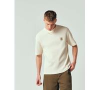 Carhartt WIP - T-shirt en coton gaufré décontracté - S/S Nelson Waffle T-Shirt Natural per Uomo in Cotone - Taglia S - Beige