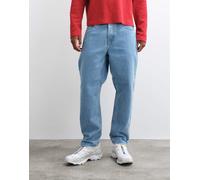 Carhartt WIP - Newel - Jeans affusolati comodi lavaggio stone wash effetto candeggiato-Blu W36