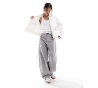 Carhartt WIP - Norris - Giacca di jeans bianca con chiusura con zip-Bianco L