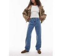 Carhartt WIP - Noxon - Jeans dritti a vita alta color pietra candeggiato-Blu W32