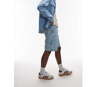 Carhartt WIP - Pantaloncini azzurri con ginocchio doppiato-Blu W38